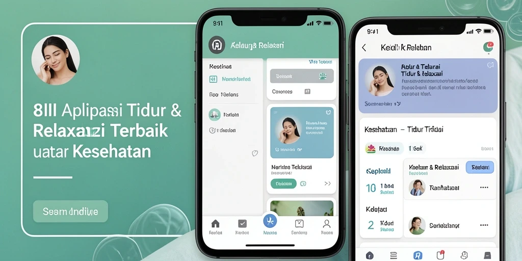 Antarmuka 8II yang menampilkan fitur relaksasi dan suara tidur.