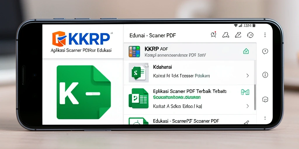 Tampilan antarmuka aplikasi KKRP untuk pemindaian PDF yang jelas dan terorganisir.